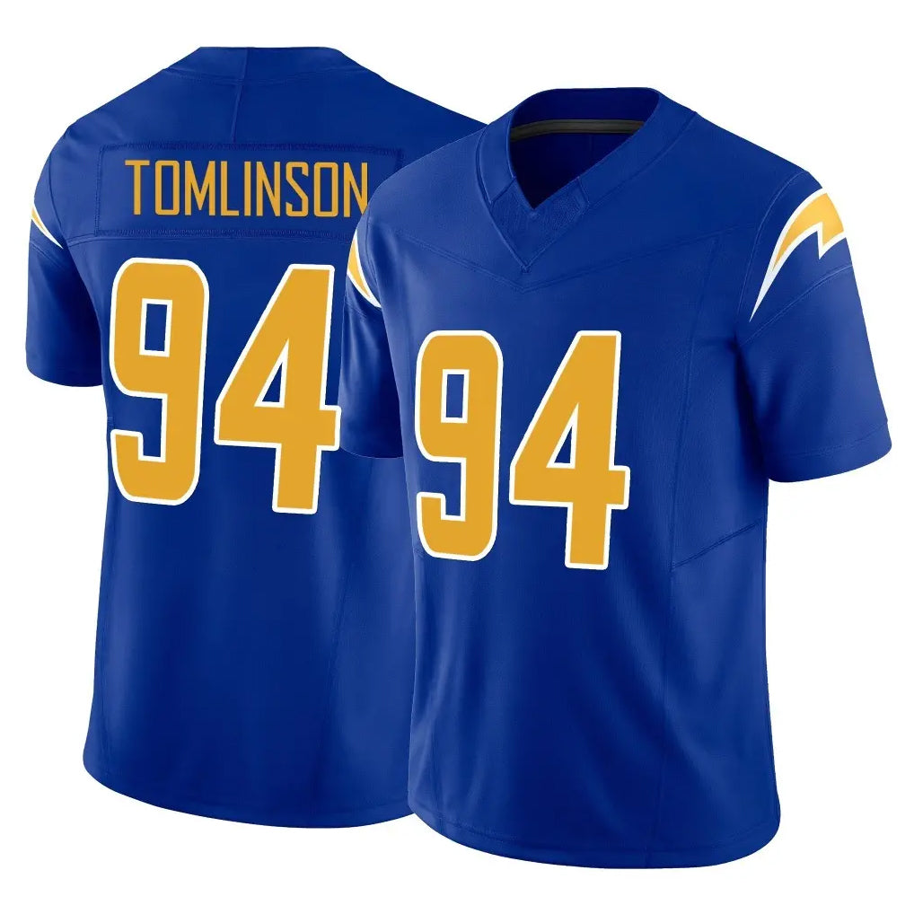 Parkc LA.Chargers #94 Dalvin Tomlinson Player Royal Limited Vapor F.U.S.E. Home Game Stitched Jerseys