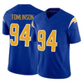 Parkc LA.Chargers #94 Dalvin Tomlinson Player Royal Limited Vapor F.U.S.E. Home Game Stitched Jerseys