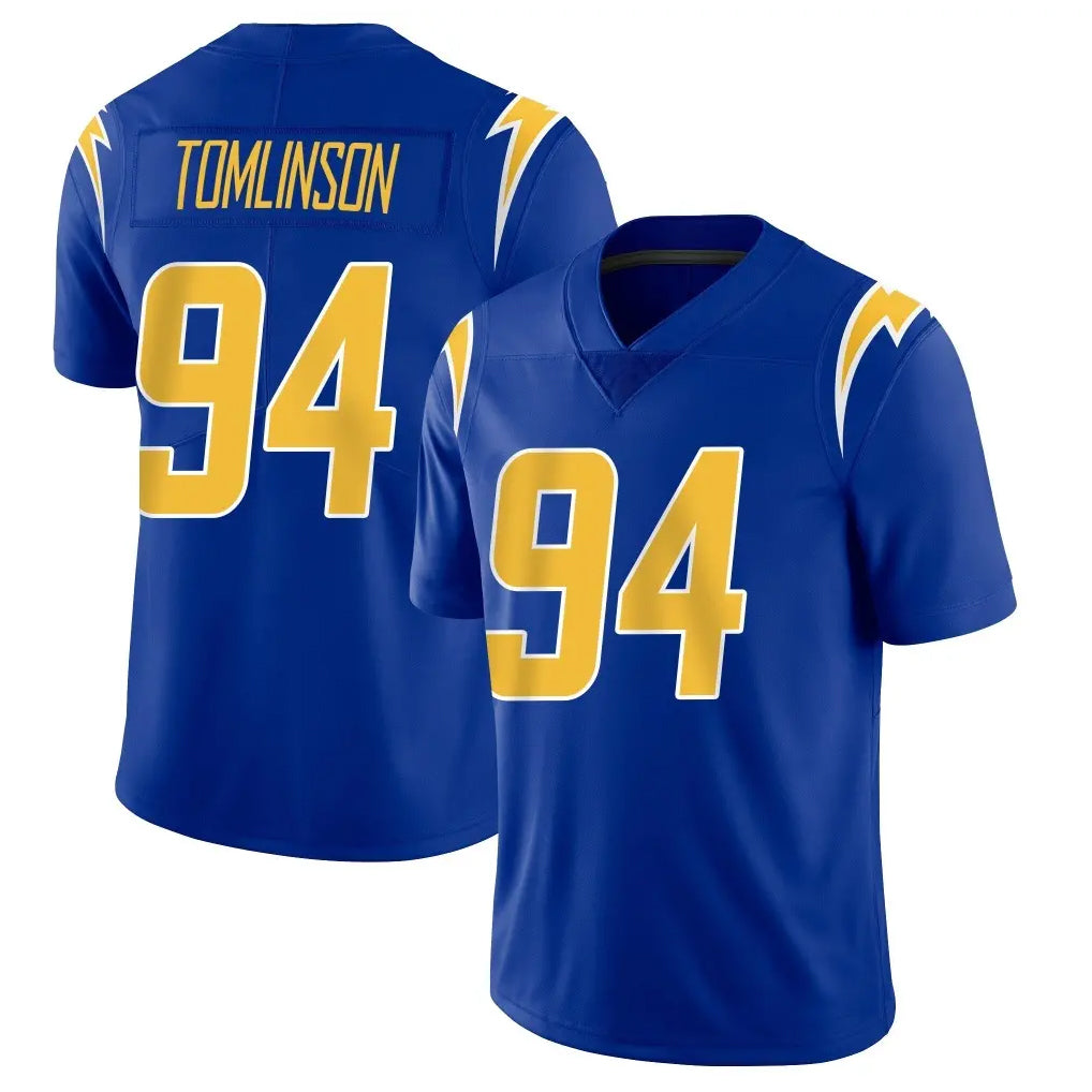 Parkc LA.Chargers #94 Dalvin Tomlinson Player Royal Limited Vapor Home Game Stitched Jerseys