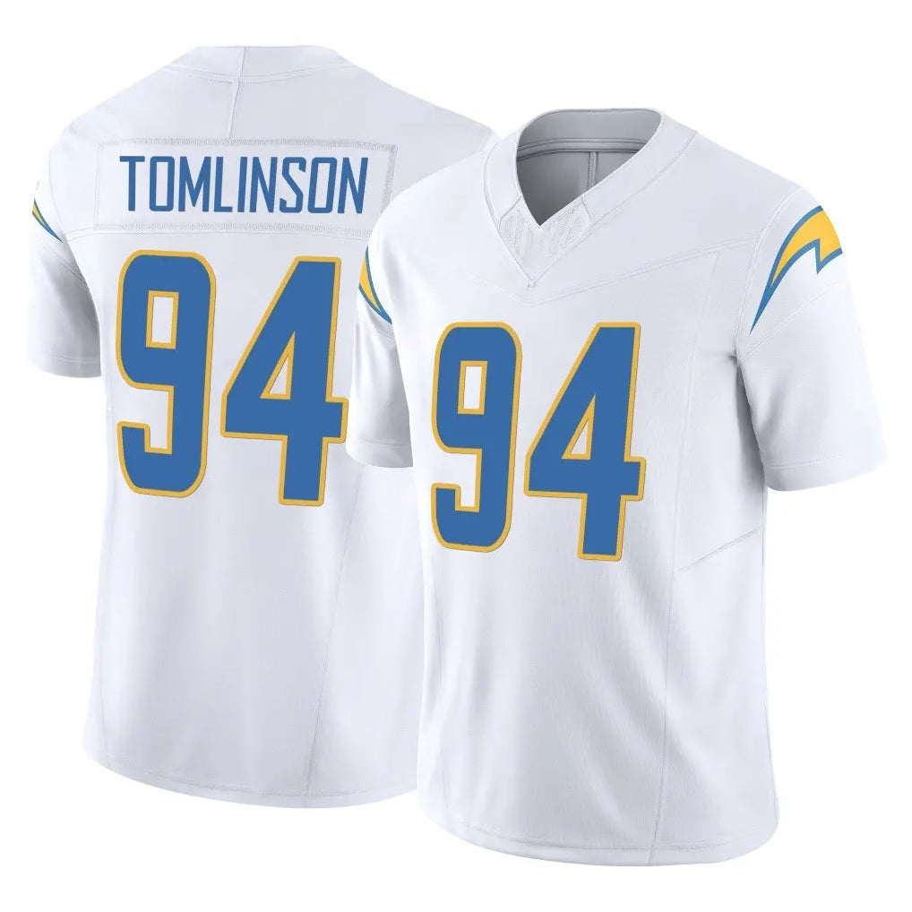 Parkc LA.Chargers #94 Dalvin Tomlinson Player White Limited Vapor F.U.S.E. Home Game Stitched Jerseys