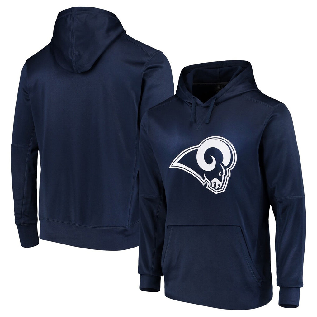 Parkc LA.Rams Navy Pullover Hoodie Limited Game Blank Player Stitched Jerseys