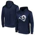 Parkc LA.Rams Navy Pullover Hoodie Limited Game Blank Player Stitched Jerseys