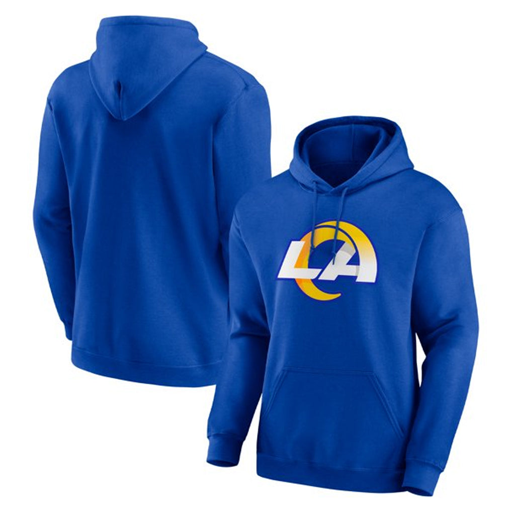 Parkc LA.Rams Royal LOGO Pullover Hoodie Limited Game Blank Player Stitched Jerseys