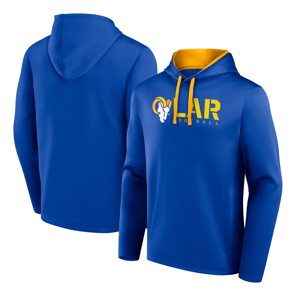 Parkc LA.Rams Royal Pullover Hoodie Limited Game Blank Player Stitched Jerseys