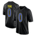 Parkc LA.Rams #0 Byron Young Player Black Fashion Limited Home Game Stitched Jerseys