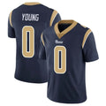 Parkc LA.Rams #0 Byron Young Player Navy Limited Vapor Untouchable Home Game Stitched Jerseys