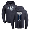 Parkc LA.Rams #0 Byron Young Player Navy Pullover Hoodie Limited Game Stitched Jerseys