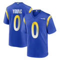 Parkc LA.Rams #0 Byron Young Player Royal Home Game Stitched Jerseys