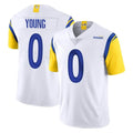 Parkc LA.Rams #0 Byron Young Player White Limited Vapor Untouchable Home Game Stitched Jerseys