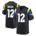 Parkc LA.Rams #12 Puka Nacua Player Black Midnight Rivalries Collection Home Game Stitched Jerseys