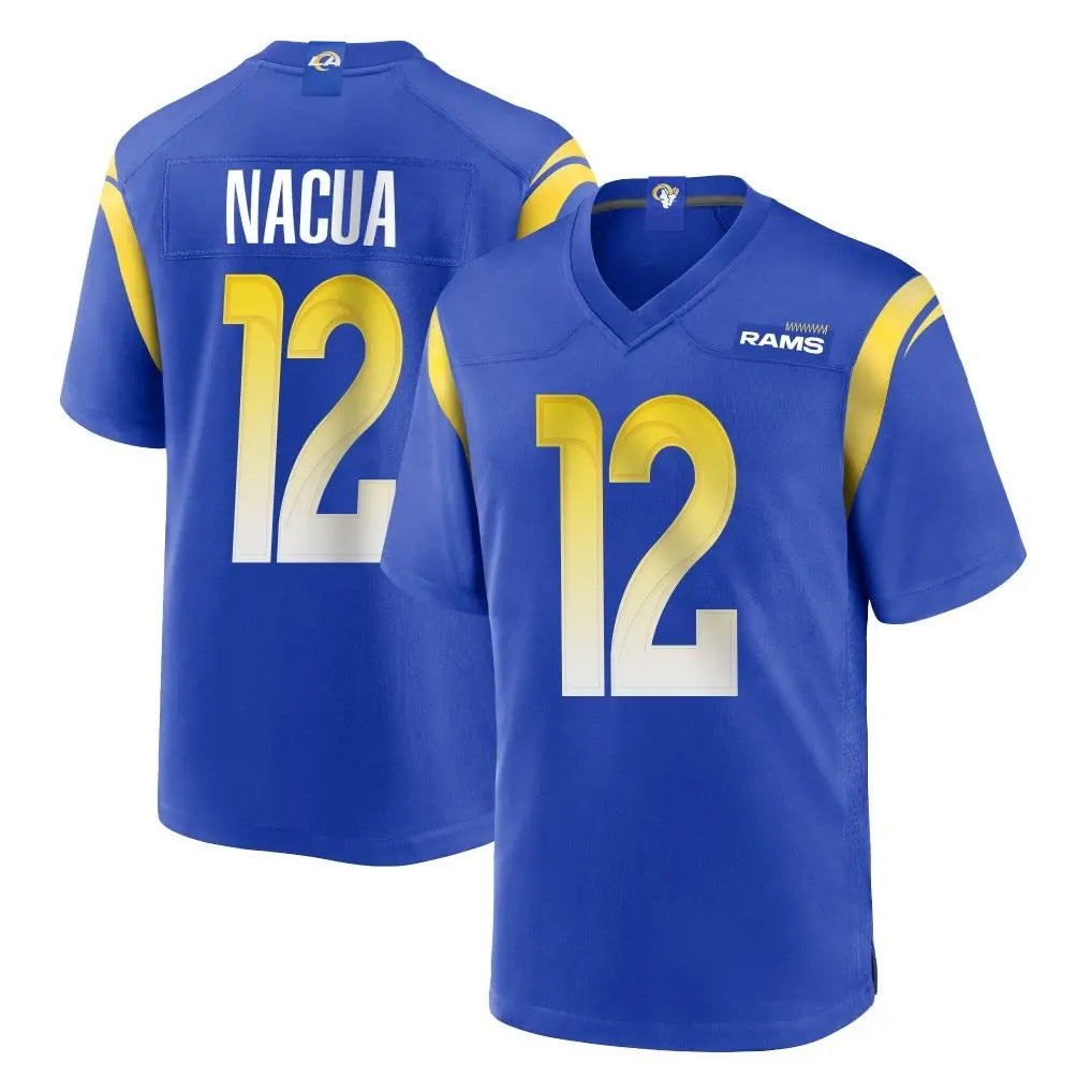 Parkc LA.Rams #12 Puka Nacua Player Royal Home Game Stitched Jerseys