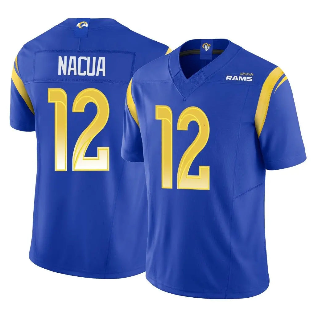 Parkc LA.Rams #12 Puka Nacua Player Royal Limited Vapor F.U.S.E. Home Game Stitched Jerseys