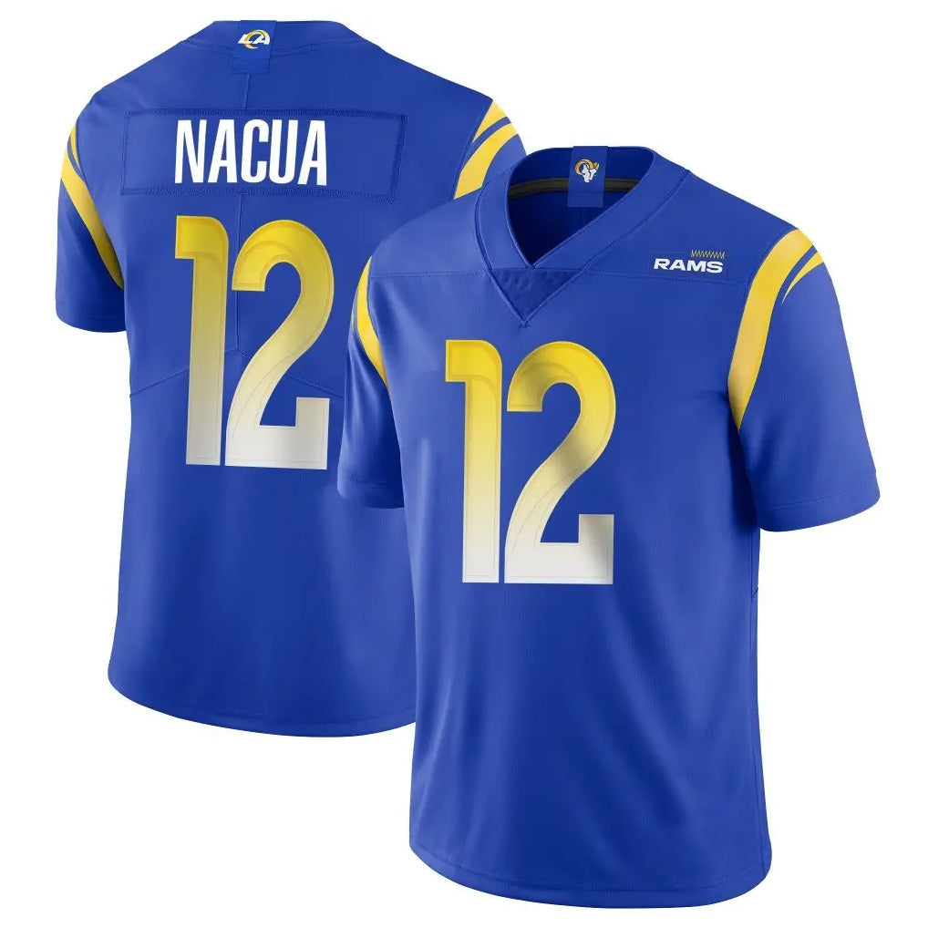 Parkc LA.Rams #12 Puka Nacua Player Royal Limited Vapor Untouchable Home Game Stitched Jerseys