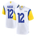 Parkc LA.Rams #12 Puka Nacua Player White Home Game Stitched Jerseys