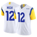 Parkc LA.Rams #12 Puka Nacua Player White Limited Vapor F.U.S.E. Home Game Stitched Jerseys