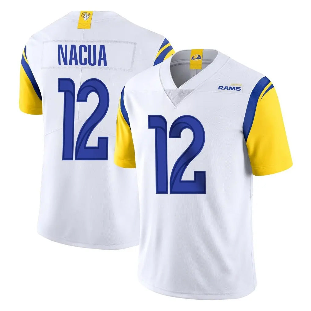 Parkc LA.Rams #12 Puka Nacua Player White Limited Vapor Untouchable Home Game Stitched Jerseys