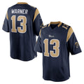 Parkc LA.Rams #13 Kurt Warner Player Navy Retired Limited Stitched Jerseys