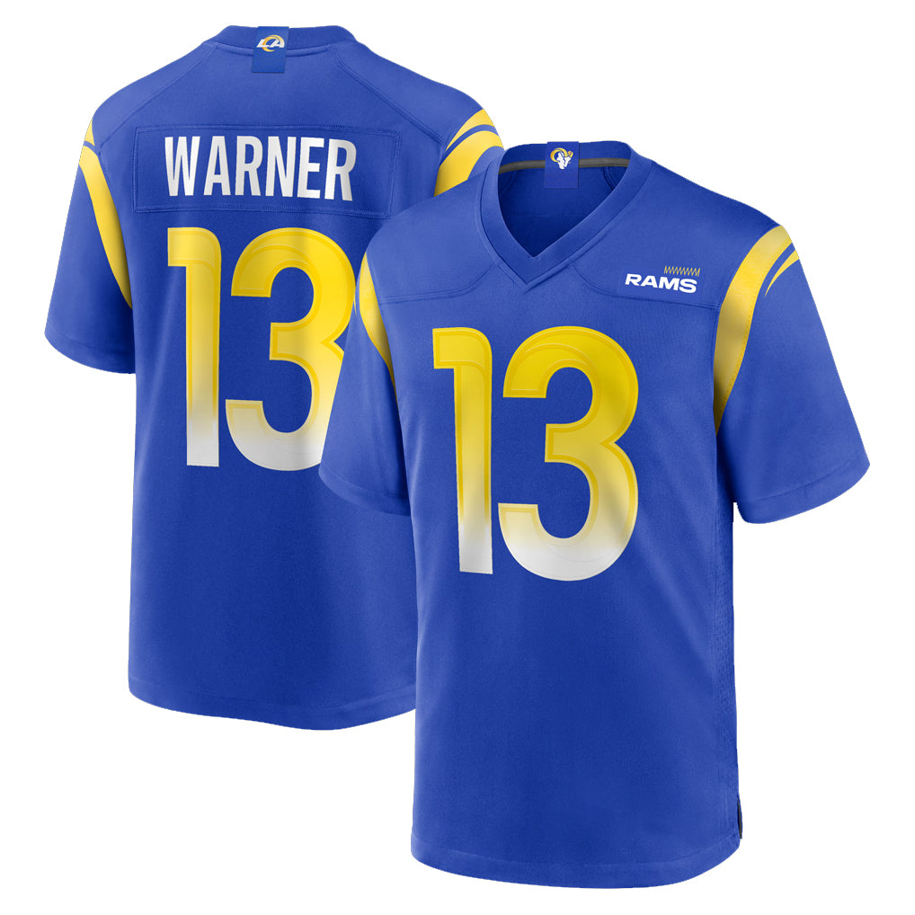 Parkc LA.Rams #13 Kurt Warner Player Royal Retired Limited Stitched Jerseys