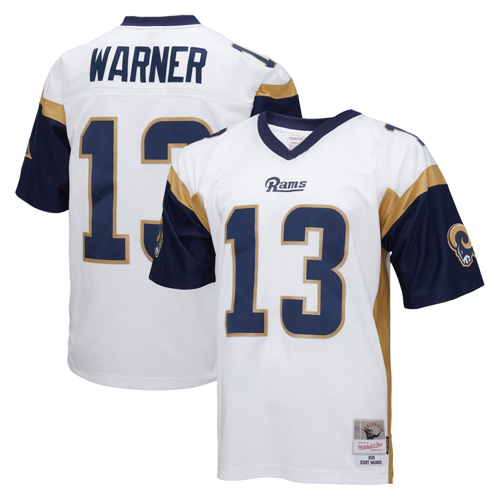 Parkc LA.Rams #13 Kurt Warner Player White Retired Limited Stitched Jerseys