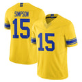 Parkc LA.Rams #15 Ty Simpson Player Gold Classic Sol Vapor Limited F.U.S.E. Home Game Stitched Jerseys