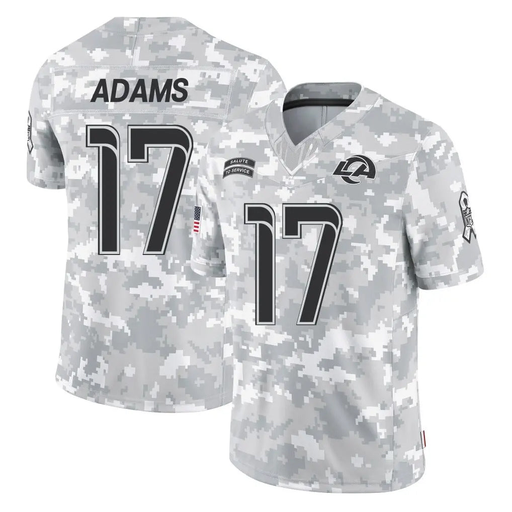 Parkc LA.Rams #17 Davante Adams Player Arctic Camo Salute To Service Limited Game Stitched Jerseys