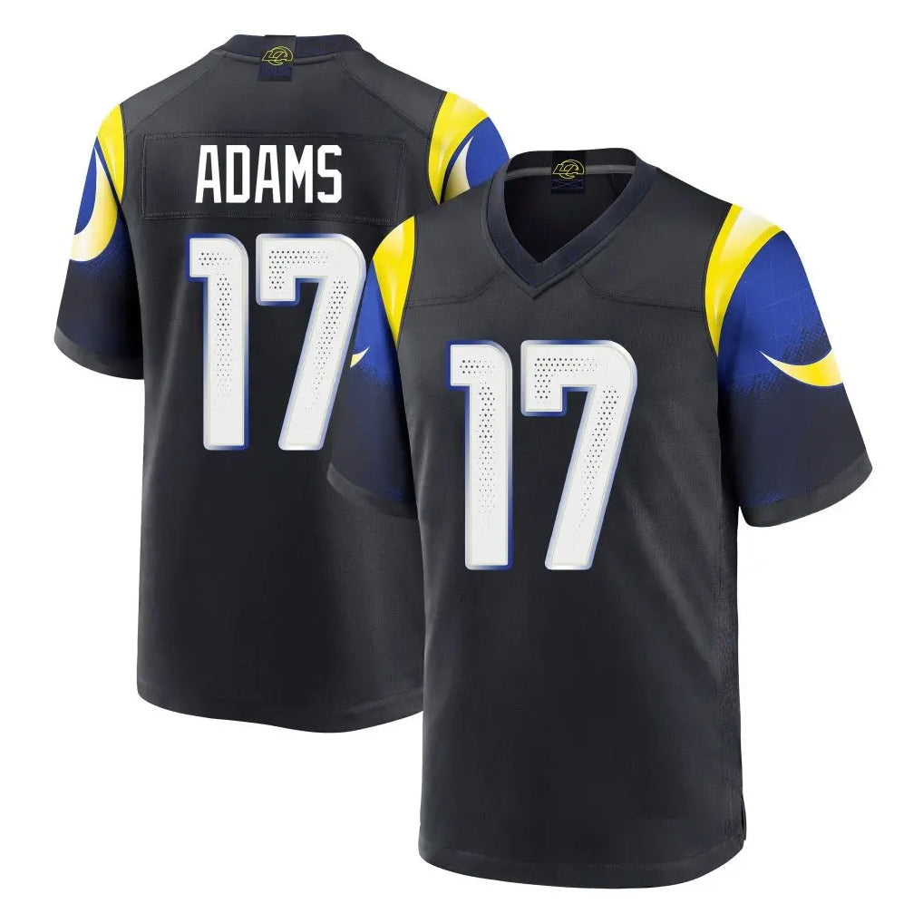 Parkc LA.Rams #17 Davante Adams Player Black Midnight Rivalries Collection Home Game Stitched Jerseys