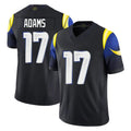 Parkc LA.Rams #17 Davante Adams Player Black Midnight Rivalries Collection Limited Home Game Stitched Jerseys