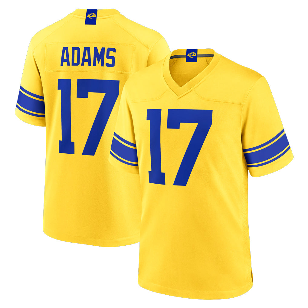 Parkc LA.Rams #17 Davante Adams Player Gold Classic Sol Home Game Stitched Jerseys