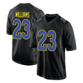 Parkc LA.Rams #23 Kyren Williams Player Black Fashion Limited Home Game Stitched Jerseys