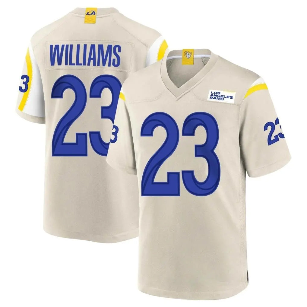 Parkc LA.Rams #23 Kyren Williams Player Bone Home Game Stitched Jerseys