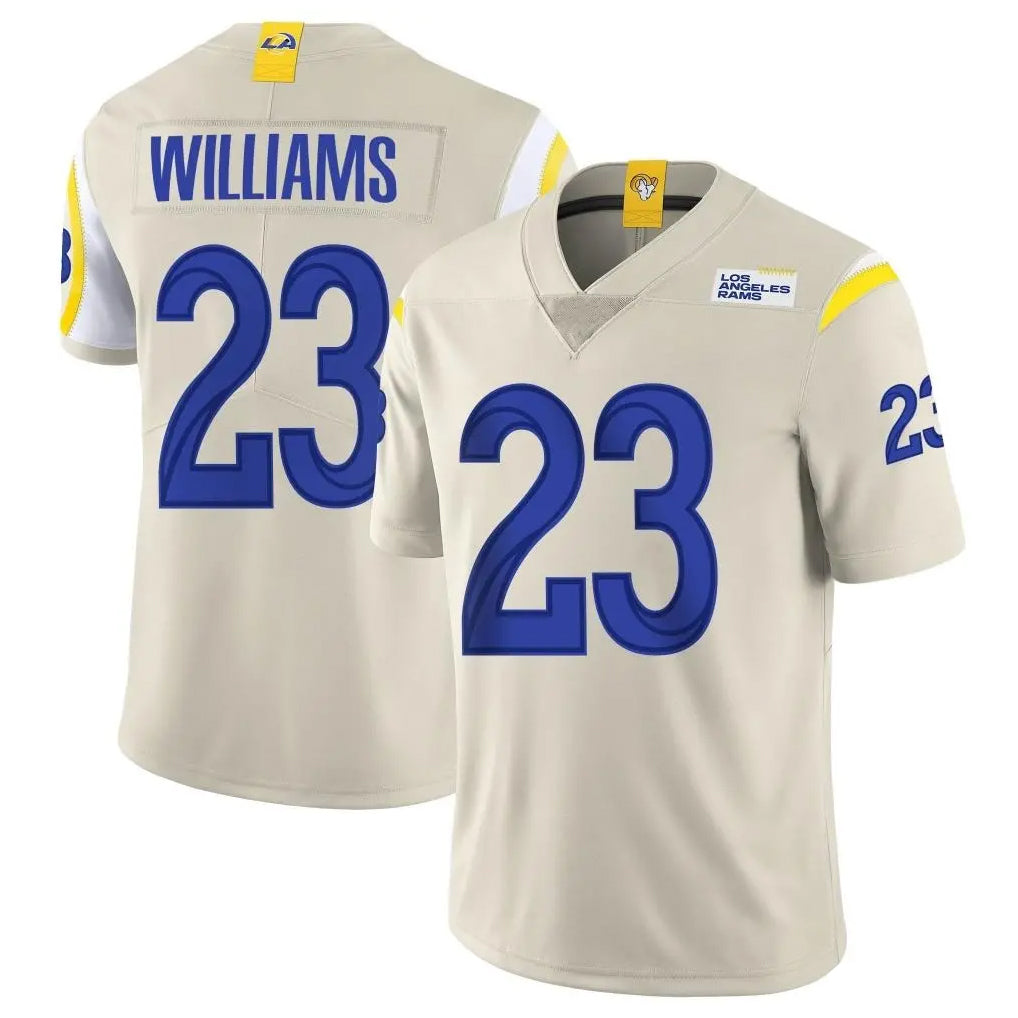 Parkc LA.Rams #23 Kyren Williams Player Bone Limited Vapor Home Game Stitched Jerseys