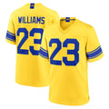 Parkc LA.Rams #23 Kyren Williams Player Gold Classic Sol Home Game Stitched Jerseys