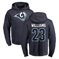 Parkc LA.Rams #23 Kyren Williams Player Navy Pullover Hoodie Limited Game Stitched Jerseys