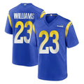 Parkc LA.Rams #23 Kyren Williams Player Royal Home Game Stitched Jerseys