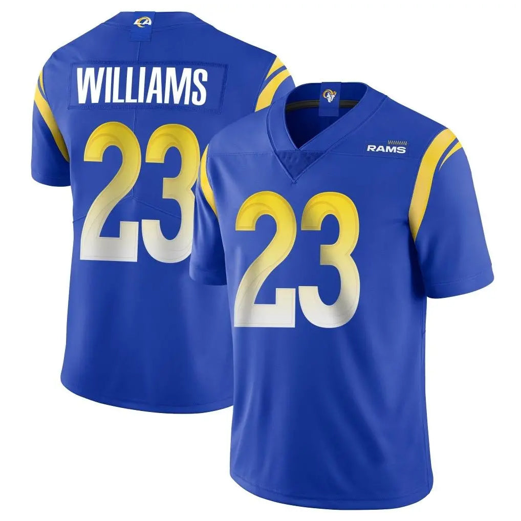 Parkc LA.Rams #23 Kyren Williams Player Royal Limited Vapor Untouchable Home Game Stitched Jerseys