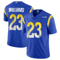 Parkc LA.Rams #23 Kyren Williams Player Royal Limited Vapor Untouchable Home Game Stitched Jerseys