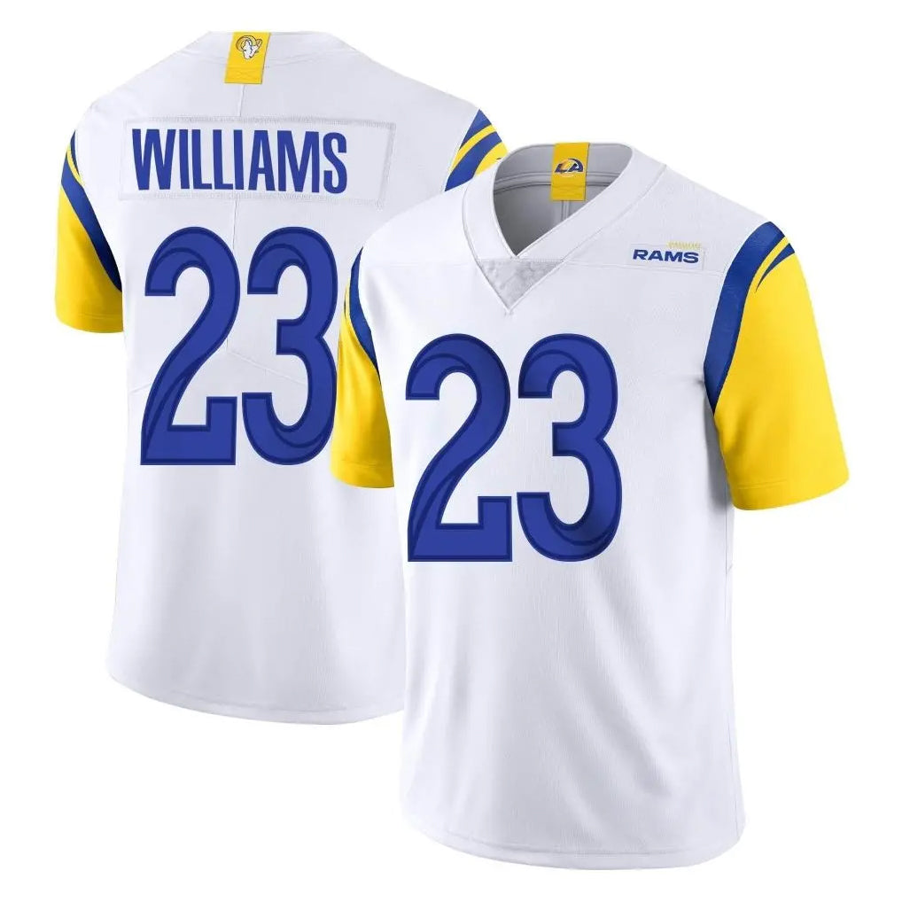 Parkc LA.Rams #23 Kyren Williams Player White Limited Vapor Untouchable Home Game Stitched Jerseys