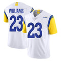 Parkc LA.Rams #23 Kyren Williams Player White Limited Vapor Untouchable Home Game Stitched Jerseys