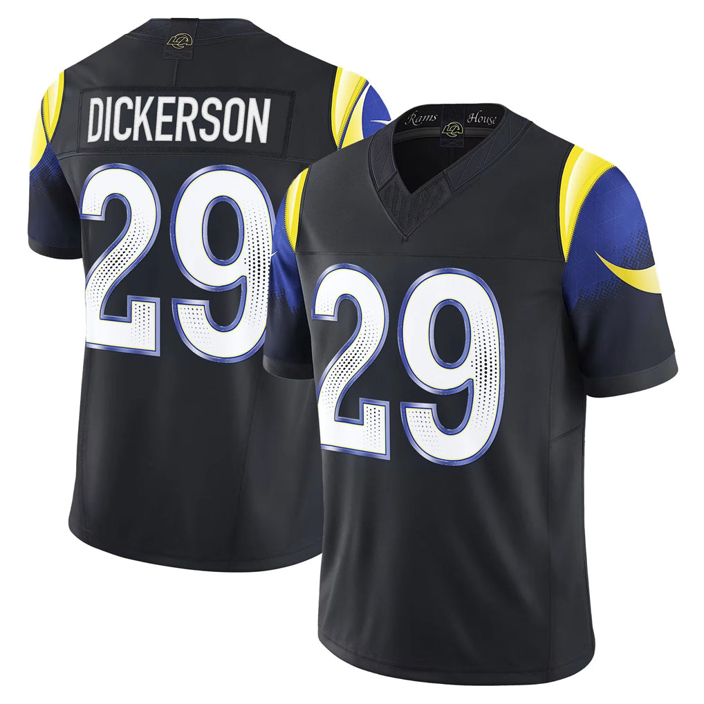 Parkc LA.Rams #29 Eric Dickerson Player Black Rivalries Vapor Limited Stitched Jerseys