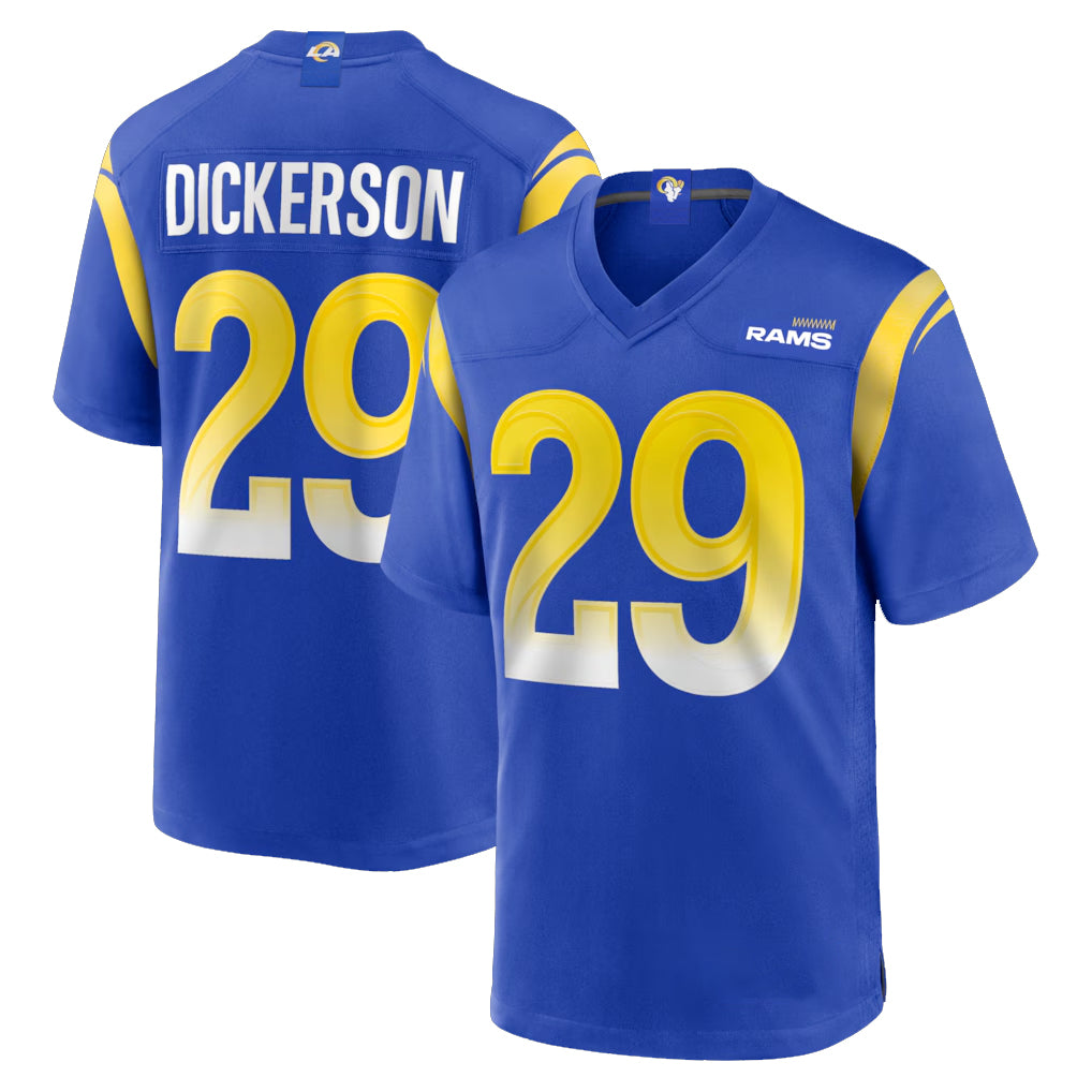 Parkc LA.Rams #29 Eric Dickerson Player Royal Home Game Stitched Jerseys