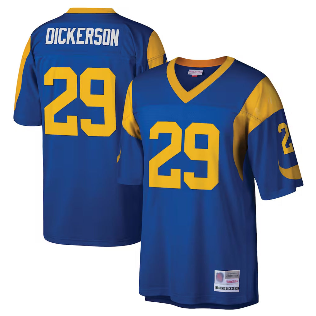 Parkc LA.Rams #29 Eric Dickerson Player Royal Mitchell & Ness Legacy Replica Stitched Jerseys
