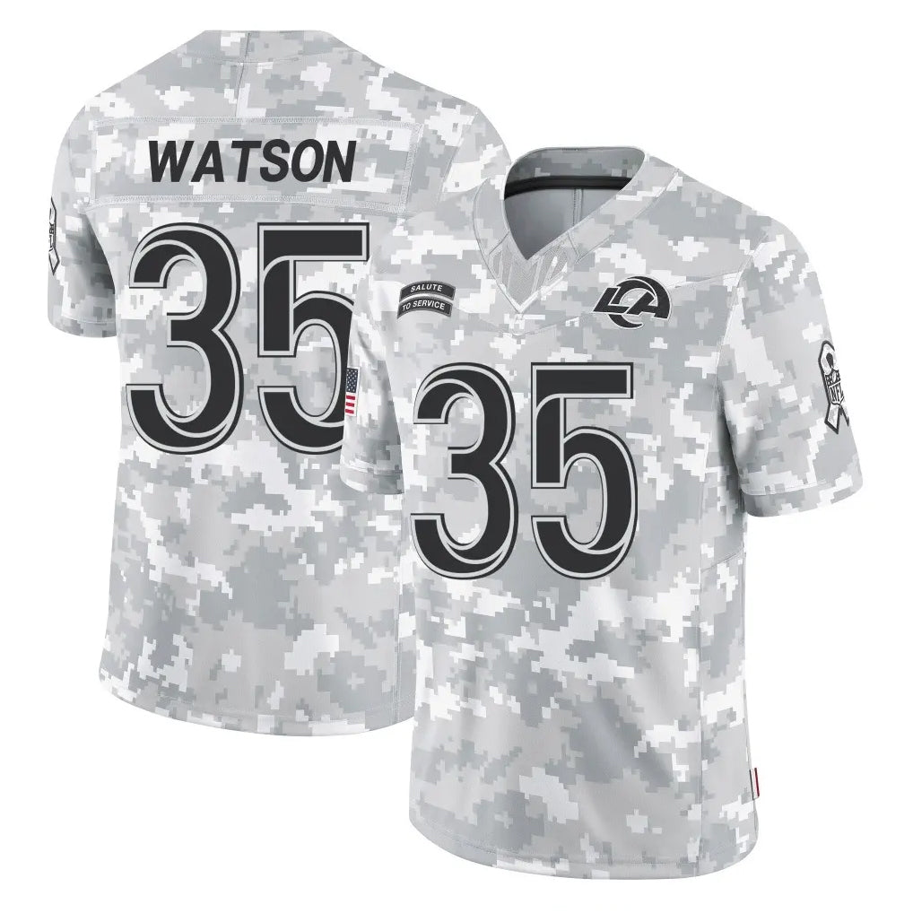 Parkc LA.Rams #35 Jaylen Watson Player Arctic Camo Salute To Service Limited Game Stitched Jerseys