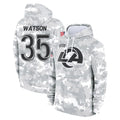 Parkc LA.Rams #35 Jaylen Watson Player Arctic Camo Salute to Service Hoodies Limited Game Stitched Jerseys