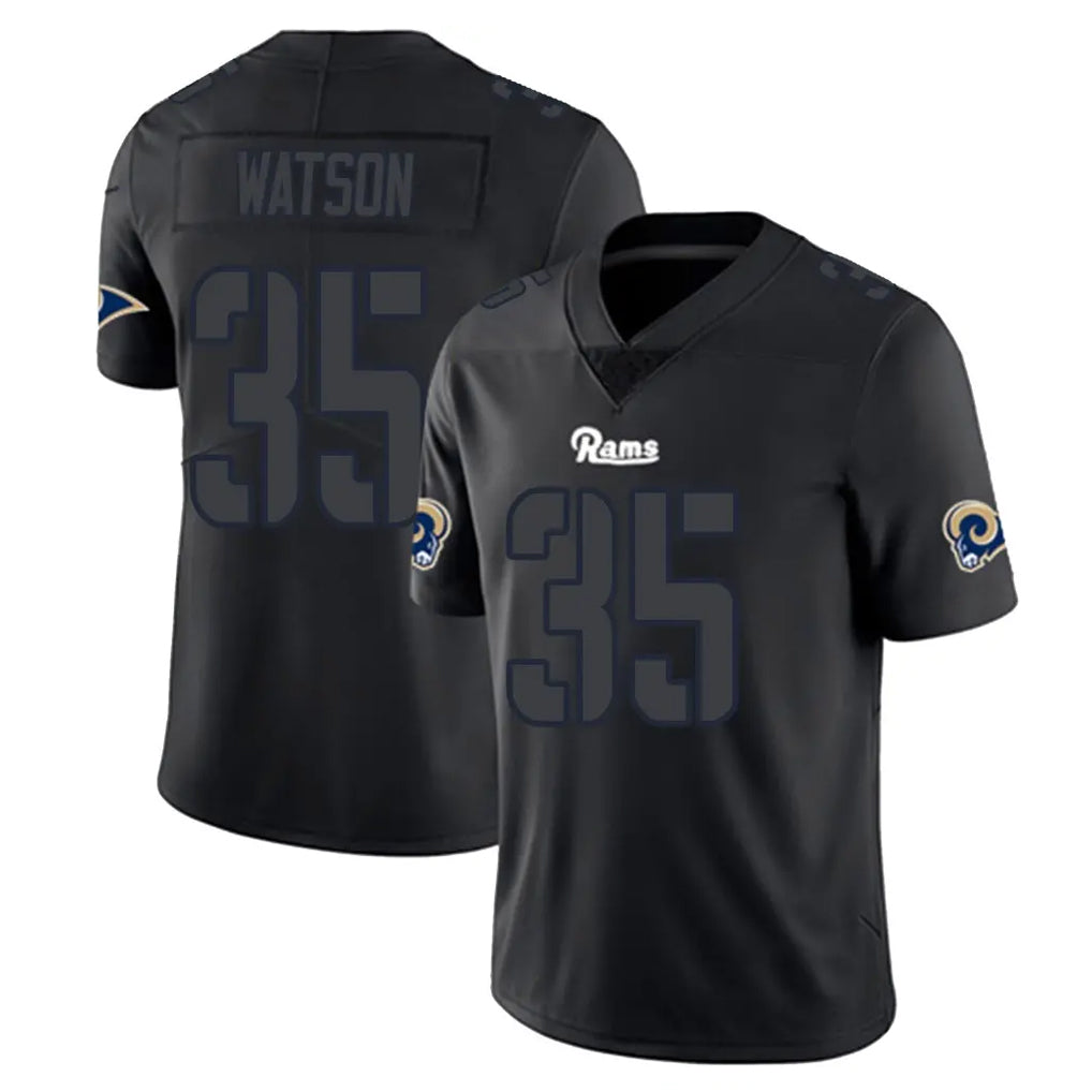 Parkc LA.Rams #35 Jaylen Watson Player Black Impact Limited Home Game Stitched Jerseys