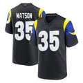 Parkc LA.Rams #35 Jaylen Watson Player Black Midnight Rivalries Collection Home Game Stitched Jerseys