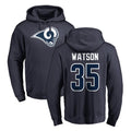 Parkc LA.Rams #35 Jaylen Watson Player Navy Pullover Hoodie Limited Game Stitched Jerseys