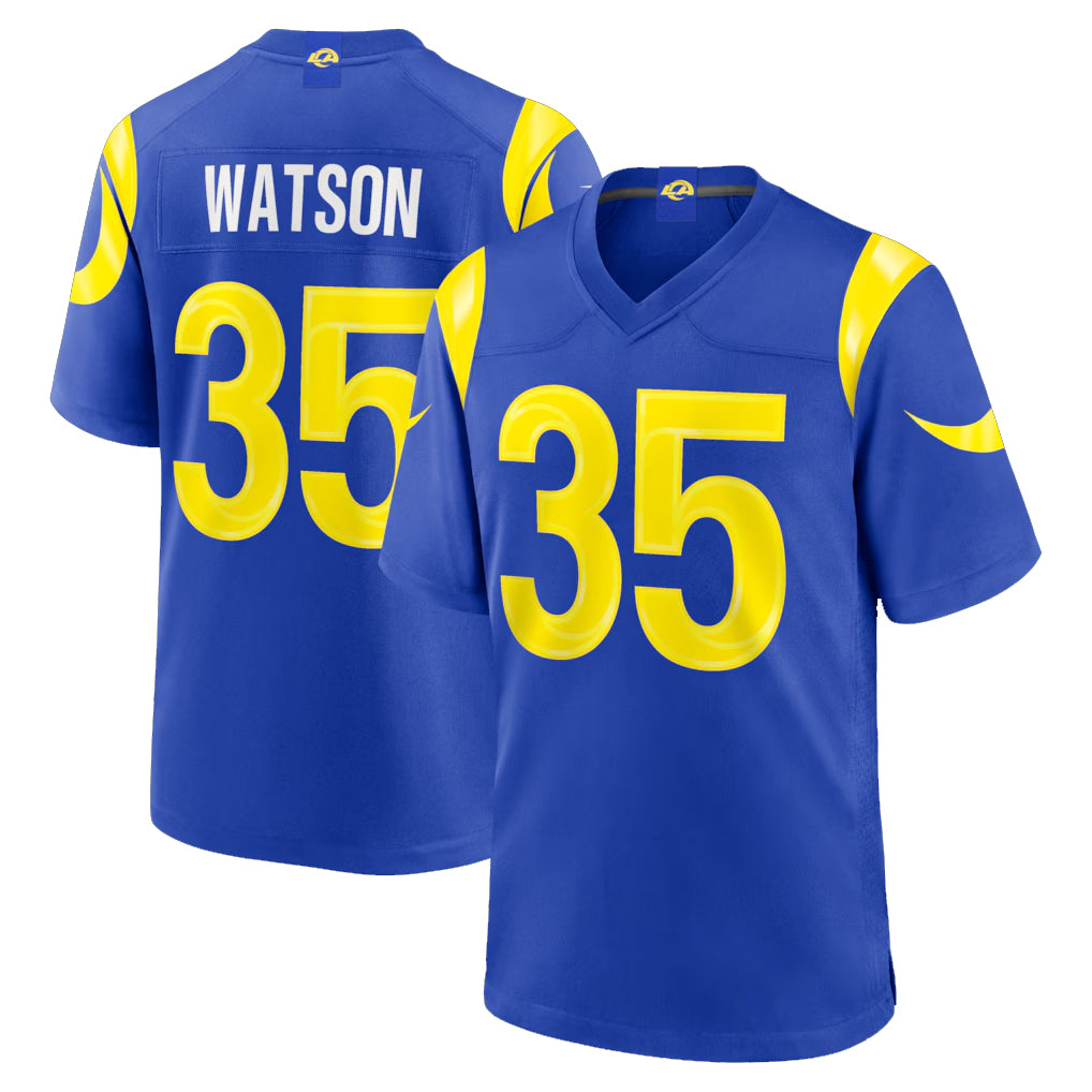 Parkc LA.Rams #35 Jaylen Watson Player Royal Limited Home Game Stitched Jerseys