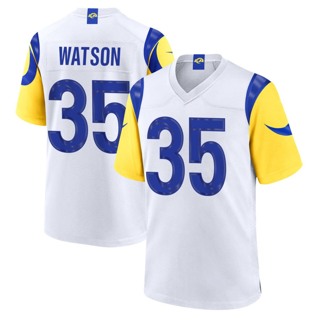 Parkc LA.Rams #35 Jaylen Watson Player White Limited Home Game Stitched Jerseys