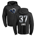 Parkc LA.Rams #37 Quentin Lake Player Black Pullover Hoodie Limited Game Stitched Jerseys