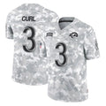 Parkc LA.Rams #3 Kam Curl Player Arctic Camo Salute To Service Limited Game Stitched Jerseys
